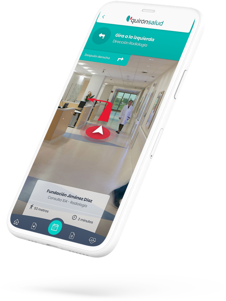 Diseño del nuevo servicio de Quirónsalud. ScrollUp